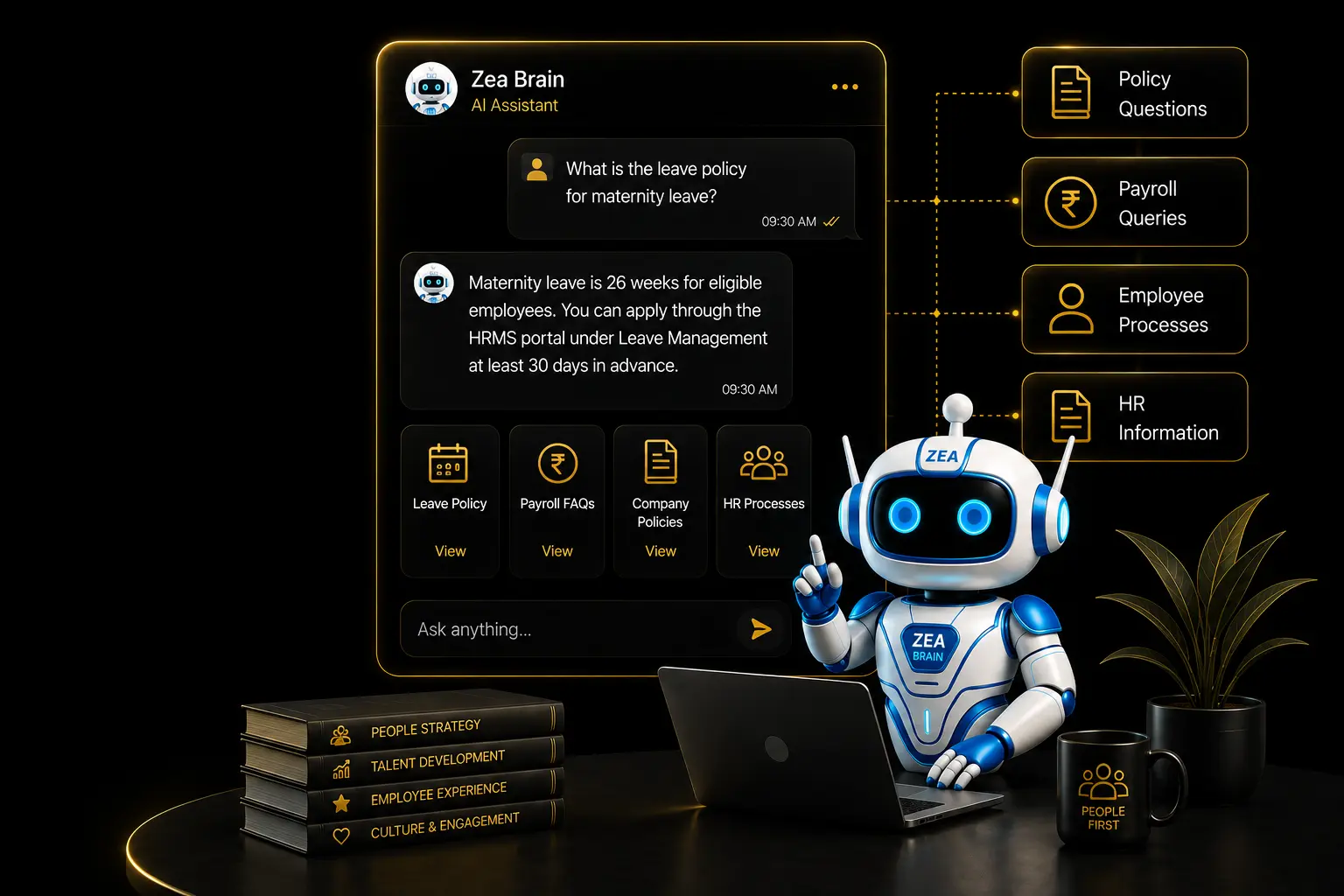 Zea Brain AI Assistant Dashboard